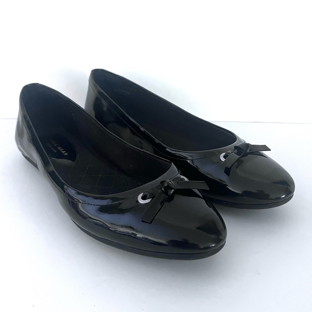 Cole Haan Juliet Escape Ballet Flat Black Patent Leather Women’s Size 8.5 B